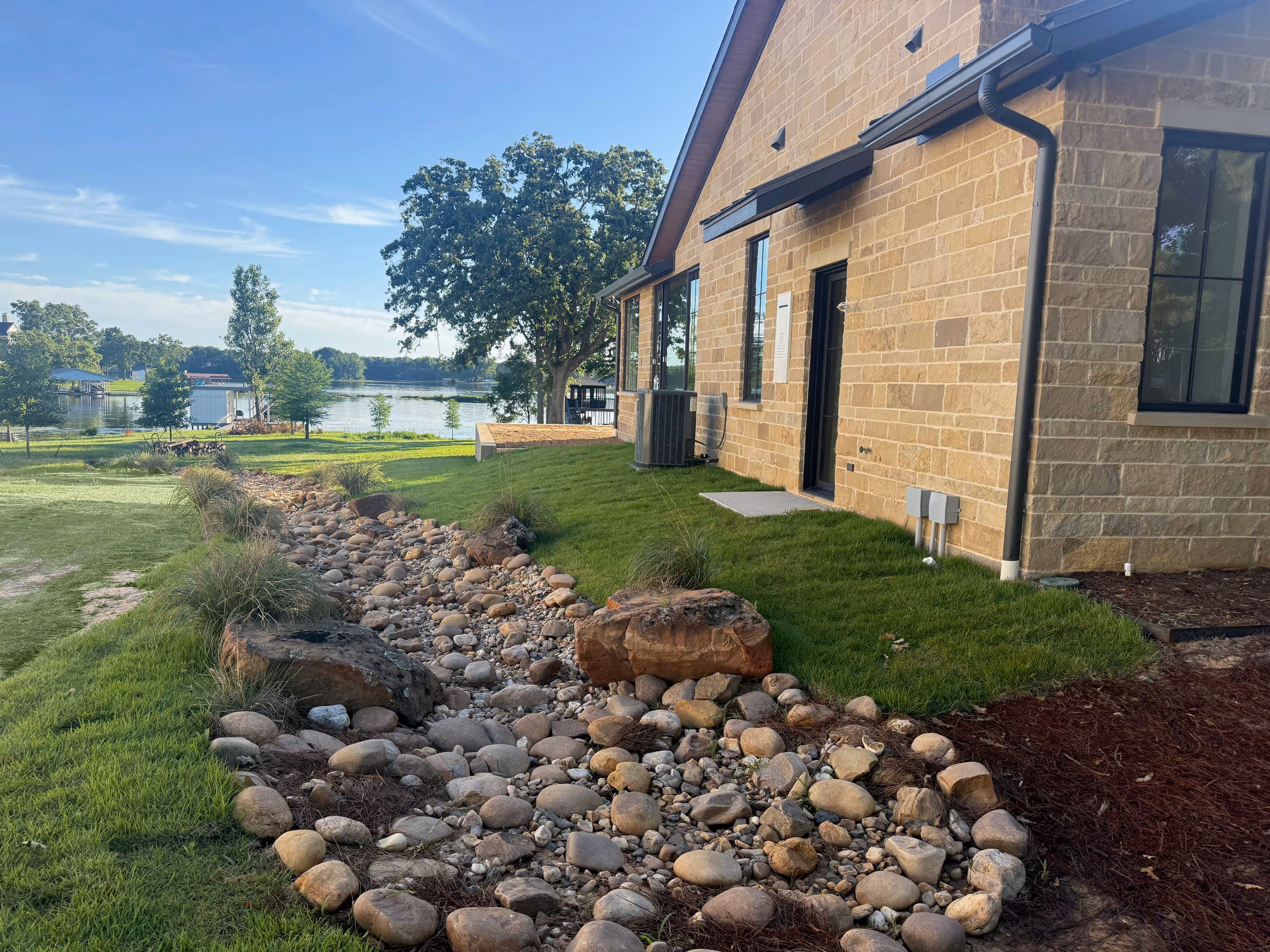 Photo of a beautifully landscaped exterior of a home